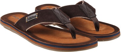 MOCHI Men Flip Flops(Brown , 7)