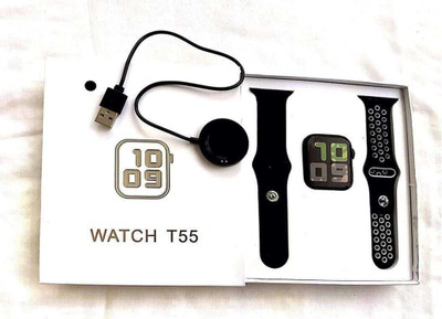 NKL Excellent Smartwatch 052 Dual Strap LED Display Series 7 Calling function Smartwatch(Black Strap, FREE)