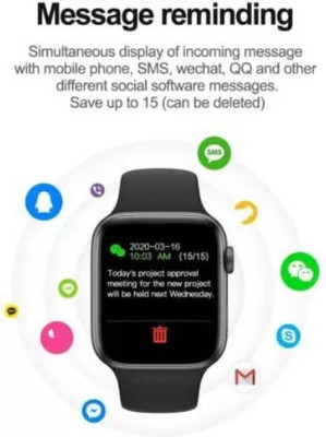 SYARA NPZ_153Q T55 Smart Watch Smartwatch(Black Strap, Free)