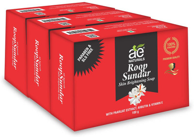 AE Naturals Roop Sundar Soap With Paarijat Extract 100g Pack Of 3(3 x 33.33 g)