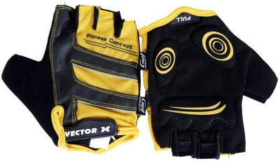 VECTOR X VX 580 Gym & Fitness Gloves(Yellow, Black)