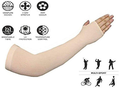 jeniry Hand Gloves / Arm Sleeves for Men & Women | Sun Protector Riding Gloves(Skin)
