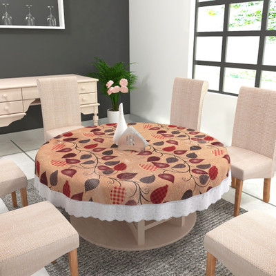 TANLOOMS Printed 4 Seater Table Cover(Multicolor, PVC)