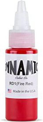 DYNAMIC Fire Red Tattoo Permanent Ink Tattoo Ink(Red 30 ml)