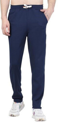 unique hub Solid Men Blue Track Pants