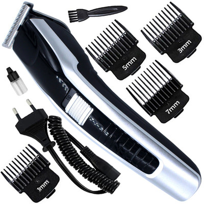 HTTCC Waterproof Rechargeable Beard Moustache Trimmer Hair Clipper 600 mAh Battery WQ Fully Waterproof Grooming Kit 120 min  Runtime 4 Length Settings(Multicolor) deal from flipkart