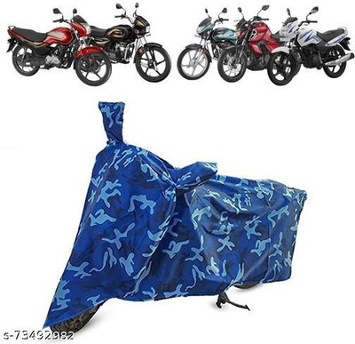 Rajiz Waterproof Two Wheeler Cover for Universal For Bike(Blue)