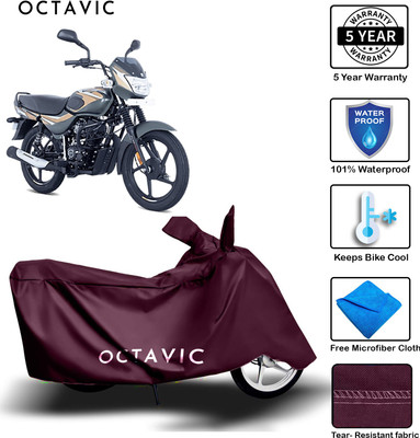 AUTOCAD Waterproof Two Wheeler Cover for Bajaj(CT100, Maroon)