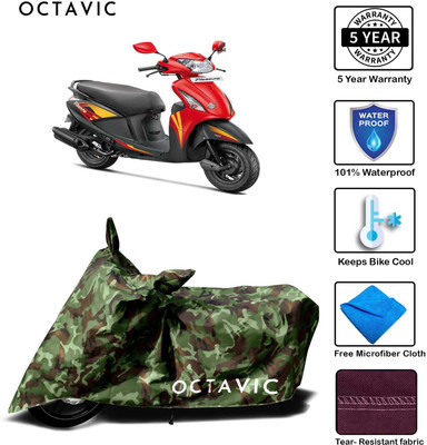 octavic Waterproof Two Wheeler Cover for Honda(Pleasure, Green)