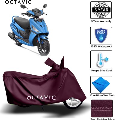 octavic Waterproof Two Wheeler Cover for Hero(Maestro, Maroon)