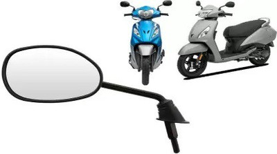 nirwana Manual Rear View Mirror, Passenger Side, Driver Side For TVS Jupiter, Wego(Left, Right)