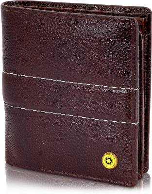 POLLSTAR Men Casual Brown Genuine Leather Wallet