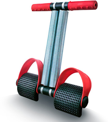 BOLDFIT Double Spring Tummy Trimmer For Men & Women, Abs Exerciser For Home & Gym Use. Ab Exerciser(Red, Black)