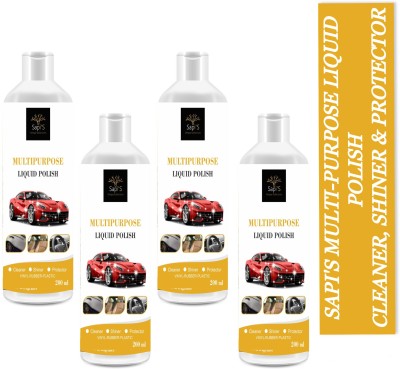 SAPI'S Liquid Car Polish for Exterior, Dashboard, Leather, Tyres(800 L, Pack of 1)