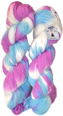 JEFFY GANGA Glowing Star Printed Hand Knitting Yarn (Flourish) (Hanks-400gms)