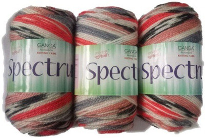 JEFFY Ganga Spectrum Wool Hand Knitting Yarn Multi Colour Shade no PTR 1893 300GMS