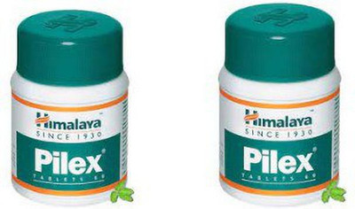HIMALAYA Pilex Tab 60 Tab(pack of 2)(Pack of 2, 60 Tablets)
