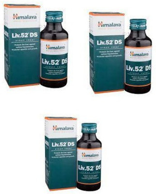 HIMALAYA Liv 52 DS Syrup 100 ML(pack of 3)(Pack of 3, 100 ml)