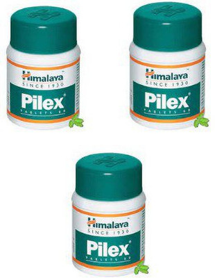 HIMALAYA Pilex Tab 60 Tab(pack of 3)(Pack of 3, 60 Tablets)