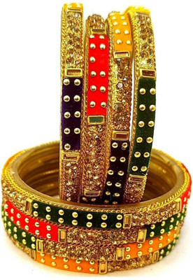 MADHAV ENTERPRISES Glass Bangle Set(Pack of 8)