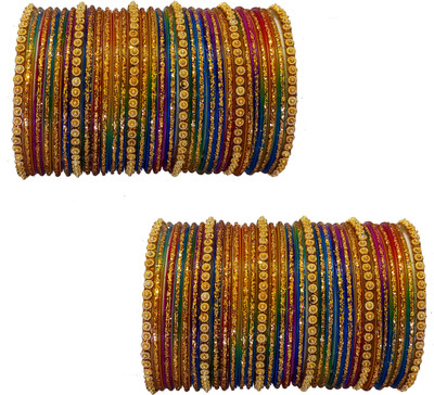 DURGANSH Glass Bangle Set(Pack of 10)