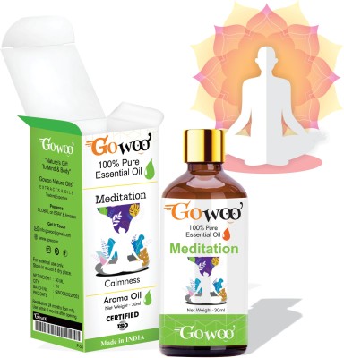 GoWoo Meditation Blend Oil - Frankincense, Lavender, Orange, Patchouli(30 ml)