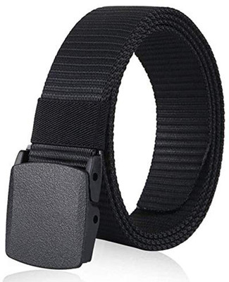 Nahsoril Men Casual Black Nylon Belt