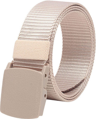 Nahsoril Men Casual Beige Nylon Belt