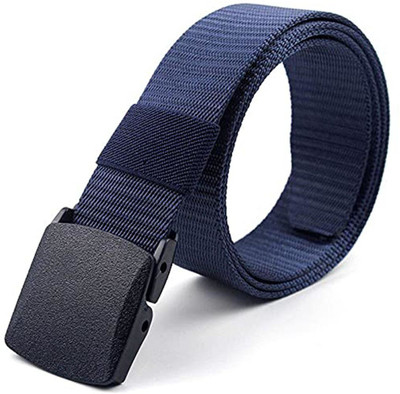 Nahsoril Men Casual Blue Nylon Belt