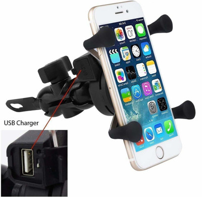 Wifton Bike Mobile Charger Holder 5V-2A Bike Mobile Holder(Black)