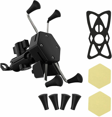 Wifton Motorcycle Handlebar Mirror Base Mobile Phone mounting Holder Bike Mobile Holder(Black)