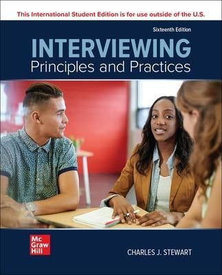 Interviewing: Principles and Practices ISE(English, Paperback, Stewart Charles)