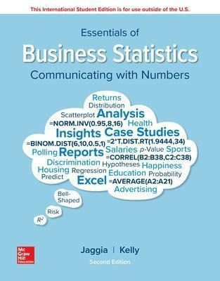 ISE Essentials of Business Statistics(English, Paperback, Jaggia Sanjiv)