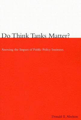 Do Think Tanks Matter?(English, Electronic book text, Abelson Donald E)