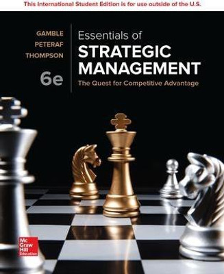 ISE Essentials of Strategic Management: The Quest for Competitive Advantage(English, Paperback, Gamble John)