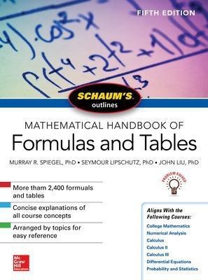 Schaum's Outline of Mathematical Handbook of Formulas and Tables, Fifth Edition(English, Paperback, Lipschutz Seymour)