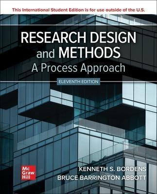 Research Design and Methods: A Process Approach ISE(English, Paperback, Bordens Kenneth)