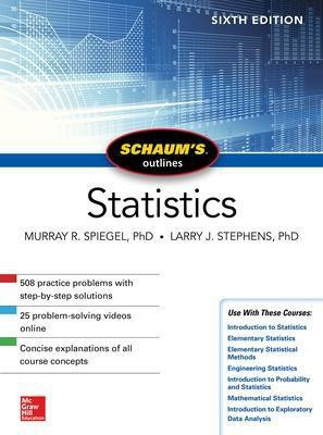 Schaum's Outline of Statistics, Sixth Edition(English, Paperback, Spiegel Murray)
