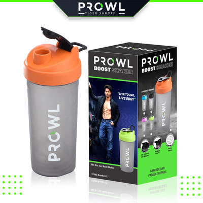 PROWL by TIGER SHROFF Boost 700 ml Shaker(Pack of 1, Orange, Plastic)