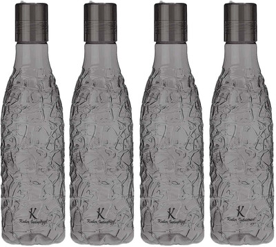 KUBER INDUSTRIES 1000 ml Plastic Bottle(Pack of 4, Black)