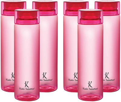 KUBER INDUSTRIES 1000 ml Plastic Bottle(Pack of 6, Pink)