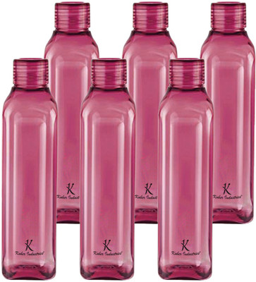 KUBER INDUSTRIES 1000 ml Plastic Bottle(Pack of 6, Pink)