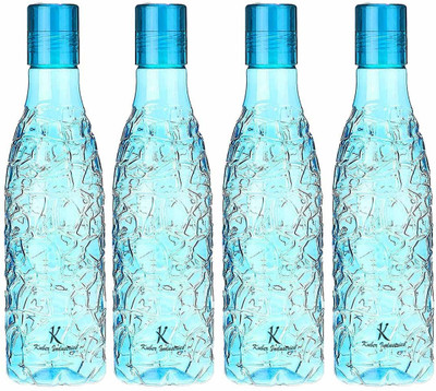 KUBER INDUSTRIES 1000 ml Plastic Bottle(Pack of 4, Blue)