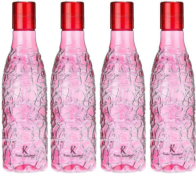 KUBER INDUSTRIES 1000 ml Plastic Bottle(Pack of 4, Pink)