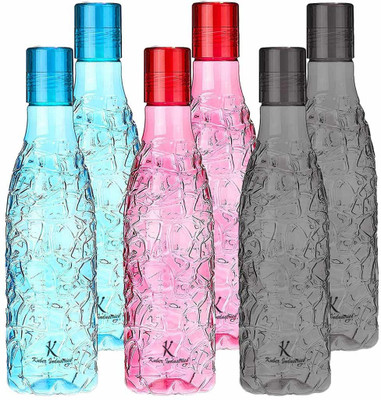 KUBER INDUSTRIES 1000 ml Plastic Bottle(Pack of 6, Multicolor)