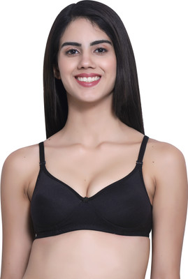 Vokan Women Bralette Lightly Padded Bra (Black, Blue, Red, Pink) Women Full Coverage Lightly Padded Bra(Black, Blue, Red, Pink)