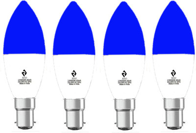 rino 2.5 W Basic Standard B22 LED Bulb(Blue, Pack of 4)