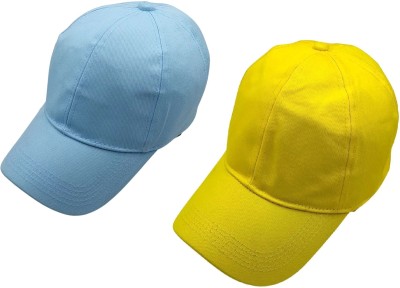 ZACHARIAS Solid Sports/Regular Cap Cap(Pack of 2)