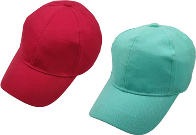 ZACHARIAS Solid Sports/Regular Cap Cap(Pack of 2)