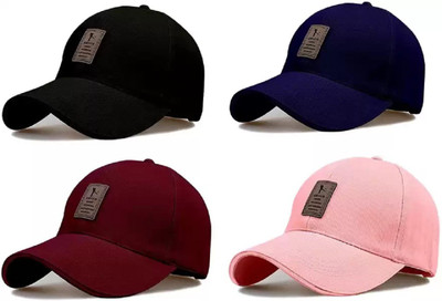 SPORT COLLECTION Self Design Sports/Regular Cap Cap(Pack of 4)